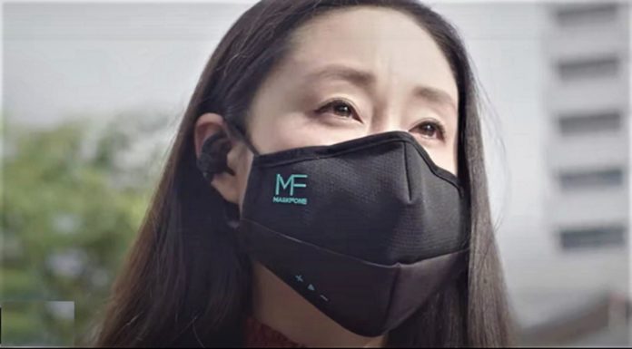 Le CES 2021 dévoile MaskFone, un masque anti-covid avec écouteurs et micro pour passer des appels